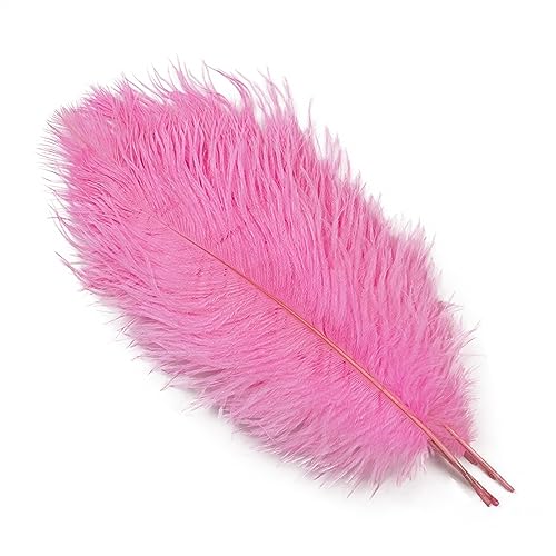 10Pcs 15-50cm Black White Natural Ostrich Feathers for Craft Wedding Center,Ostrich Plumes Table Centerpieces Decoration(Pink,15-20cm) von YIMEIYA