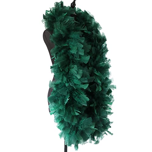 2 Meters Big Turkey Fluffy Feather Marabou Scarf for Cosplay，Plume Boas for Craft Clothing Decoration Für Nähen(05) von YIMEIYA