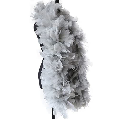 2 Meters Big Turkey Fluffy Feather Marabou Scarf for Cosplay，Plume Boas for Craft Clothing Decoration Für Nähen(11) von YIMEIYA