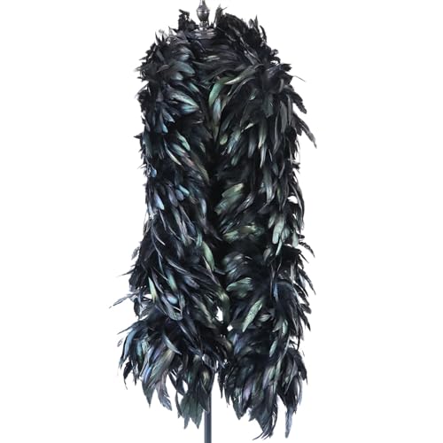 2meters Chicken Boa Feathers for Craft Dress Decoration Accesories Carnival Festival Für Nähen(08) von YIMEIYA