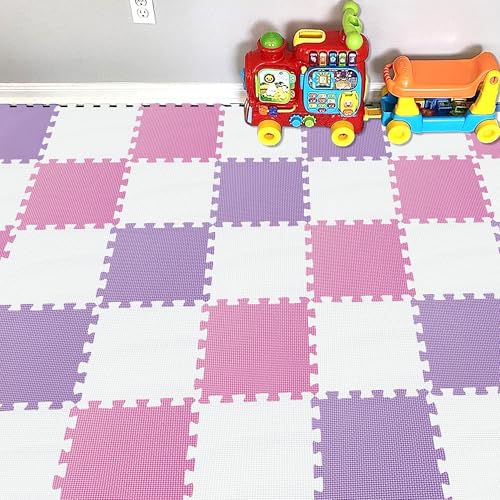 YIMINYUER® 25 Teilige (30cm×30cm×1cm Einzelstück), Puzzlematten Baby, Puzzlematte Spielmatte, Babys Puzzle Matten, Kinder Spielmatten R01R03R11G301025 von YIMINYUER