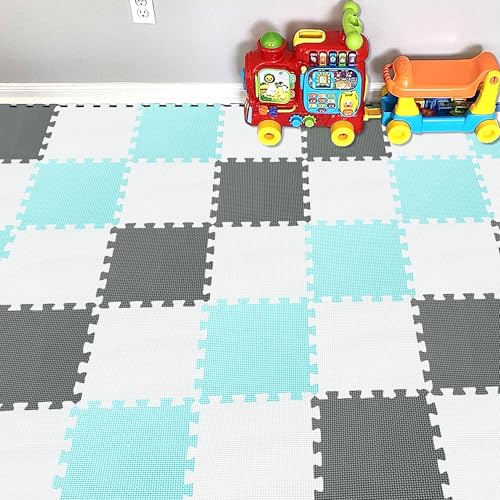 YIMINYUER® 25 Teilige (30cm×30cm×1cm Einzelstück), Puzzlematten Baby, Puzzlematte Spielmatte, Babys Puzzle Matten, Kinder Spielmatten R01R08R12G301025 von YIMINYUER