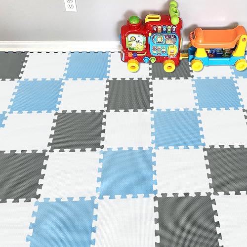 YIMINYUER® 25 Teilige (30cm×30cm×1cm Einzelstück), Puzzlematten Baby, Puzzlematte Spielmatte, Babys Puzzle Matten, Kinder Spielmatten R01R07R12G301025 von YIMINYUER