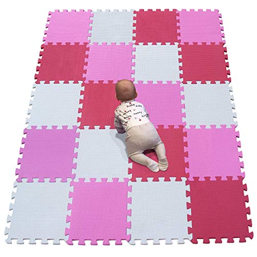 YIMINYUER® 20 Teilige (30cm×30cm×1cm Einzelstück), Puzzlematten Baby, Puzzlematte Spielmatte, Babys Puzzle Matten, Kinder Spielmatten R01R03R09G301020 von YIMINYUER