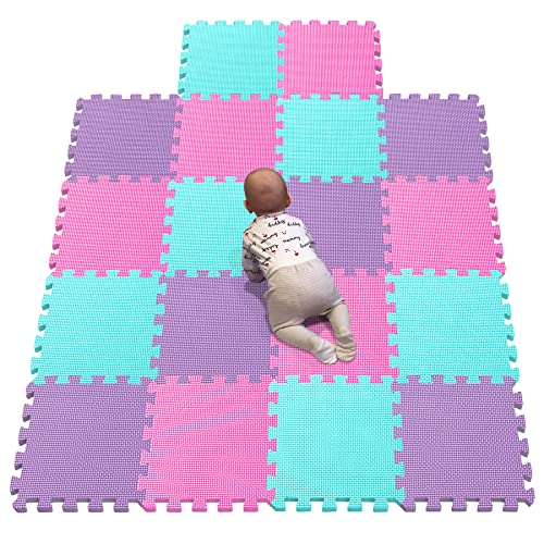 YIMINYUER® 18 Teilige (30cm×30cm×1cm Einzelstück), Puzzlematten Baby, Puzzlematte Spielmatte, Babys Puzzle Matten, Kinder Spielmatten R03R08R11G301018 von YIMINYUER