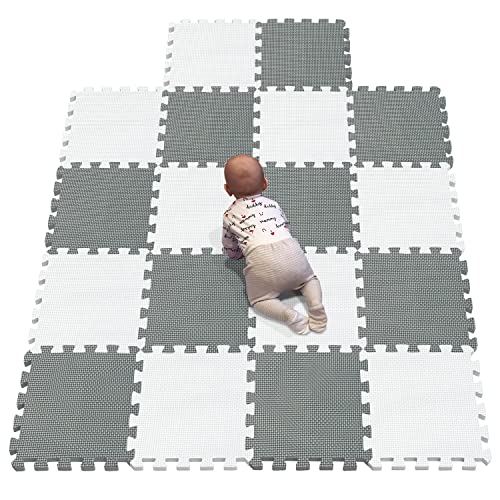 YIMINYUER® 18 Teilige (30cm×30cm×1cm Einzelstück), Puzzlematten Baby, Puzzlematte Spielmatte, Babys Puzzle Matten, Kinder Spielmatten R01R12G301018 von YIMINYUER