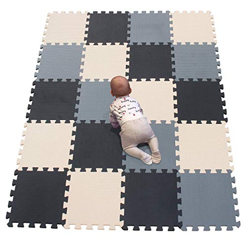 YIMINYUER® 20 Teilige (30cm×30cm×1cm Einzelstück), Puzzlematten Baby, Puzzlematte Spielmatte, Babys Puzzle Matten, Kinder Spielmatten R04R10R12G301020 von YIMINYUER