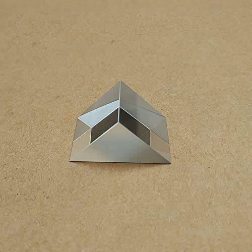 YINGDLEB Rechtwinkel Externe reflektierende dreieckige Prisma 20 * 20 * 20 mm geneigte Ebene Aluminisiertes optisches Element K9 Gesamtreflexion Prisma von YINGDLEB