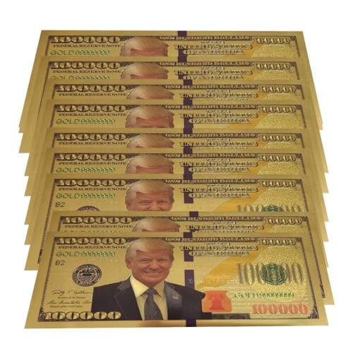 10 x Trump-Rechnungen, 100.000 $ Präsident Donald Trump Banknote von YIQILAFADA