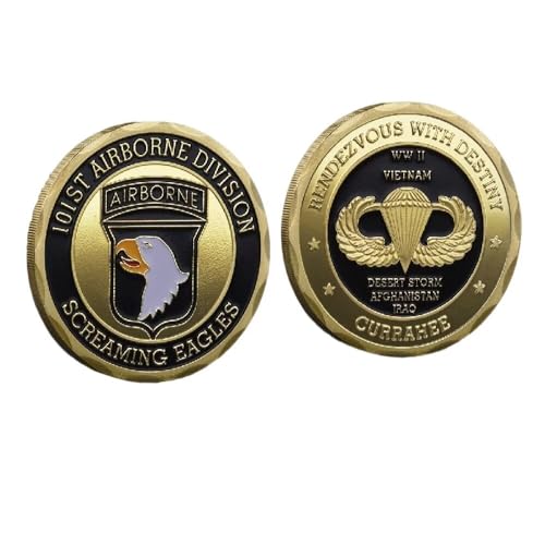 101st Airborne Division Challenge Coin Metal Coin for Gift Thank You Veteran von YIQILAFADA