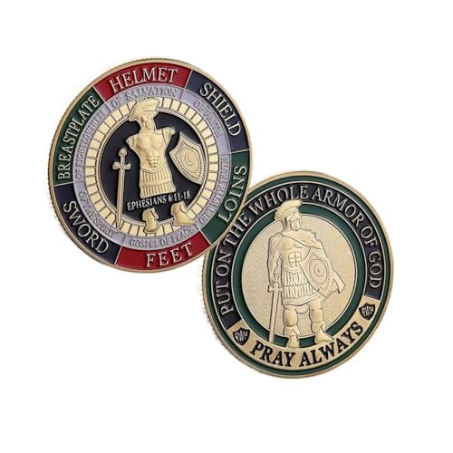 Armor of God Challenge Coin, Prayer Coin Seeking Guidance and Strength for Christian Gifts von YIQILAFADA