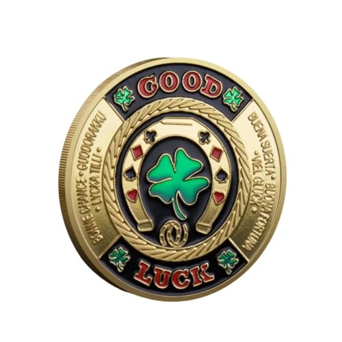 Poker Card Guard Coin Collectibles Table Games Poker - Good Luck, Las Vegas, Poker Accessories, Pot Committed, Shark, Donkeys, Quees, Ace King Lucky Coin von YIQILAFADA