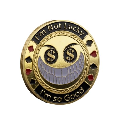 Poker Card Guard Coin Collectibles Table Games Poker - Good Luck, Las Vegas, Poker Accessories, Pot Committed, Shark, Donkeys, Quees, Ace King Lucky Coin von YIQILAFADA