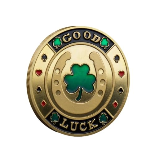 Poker Card Guard Coin Collectibles Table Games Poker - Good Luck, Las Vegas, Poker Accessories, Pot Committed, Shark, Donkeys, Quees, Ace King Lucky Coin von YIQILAFADA