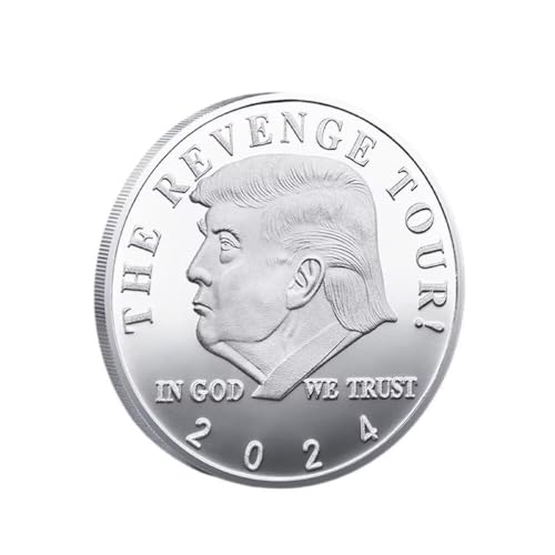 Präsident Donald Trump Münze, 1 Stück Silbermünze Trump 2024 The Revenge Tour Coin von YIQILAFADA