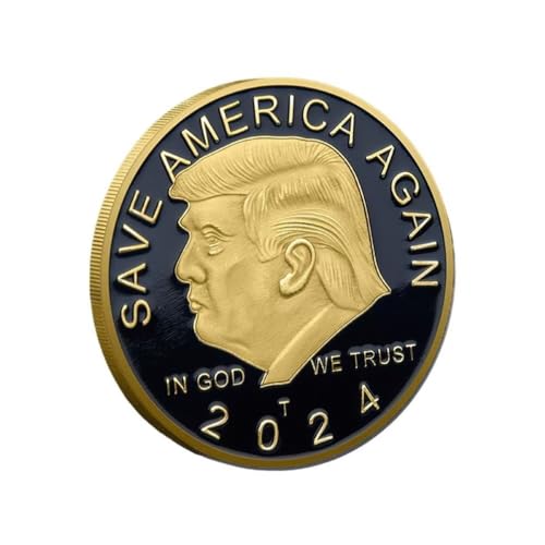 Präsident Donald Trump Münze, 1 Stück Trump 2024 Coin Save America Again Challenge Coin von YIQILAFADA