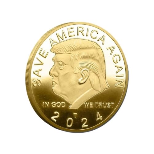 Präsident Donald Trump Münze, 1 Stück Trump 2024 Coin Save America Again Challenge Coin von YIQILAFADA