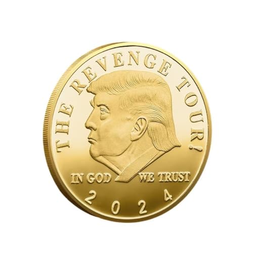 Präsident Donald Trump Münze, 1pc Trump 2024 Coin The Revenge Tour Challenge Coin von YIQILAFADA