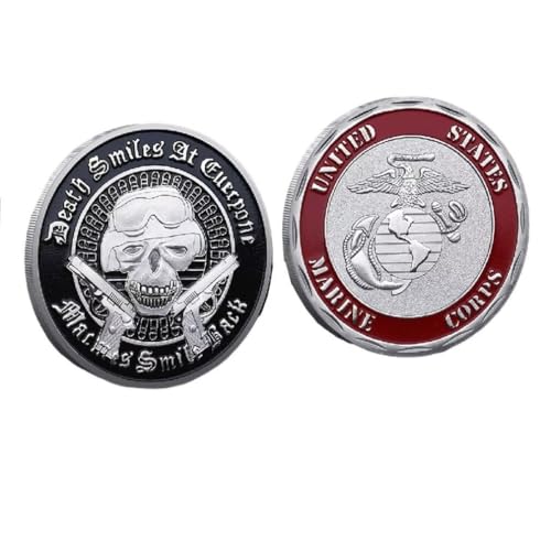 Totenkopf US Navy Seals Coin Herausforderung Münze für Männer Geschenk für Veteranen-Münze von YIQILAFADA