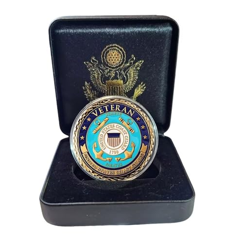 United States Coast Guard Coin with Gift Box Challenge Coin for Men Gift von YIQILAFADA