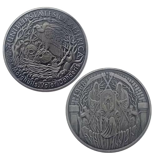 Valar Morghulis Valar Dohaeris God Faceless Man Death Challenge Coin Vintage Art Punk Coin von YIQILAFADA