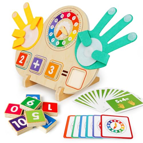 YIQOGAME Montessori Spielzeug ab 3 Jahre Montessori Mathe-Lernspielzeug aus Holz – Zahlen & Rechnen üben, Uhrzeit Lernen, pädagogisches Spielzeug zur frühen Bildung für Kinder YIQOGAME Montessori Spielzeug ab 3 Jahre Montessori Mathe-Lernspielzeug aus Holz – Zahlen & Rechnen üben, Uhrzeit Lernen, pädagogisches Spielzeug zur frühen Bildung für Kinder von YIQOGAME