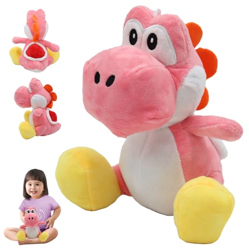 Yoshi Plüschtier, Yoshi Soft Toys, Dinosaurier Kuscheltier, Yoshi Plushies, Yoshi Stofftier, Yoshi Gefülltes Plüsch, Cartoon Yoshi Stofftier, Yoshi Plüschfigur, für Jungen und Mädchen von YISKY