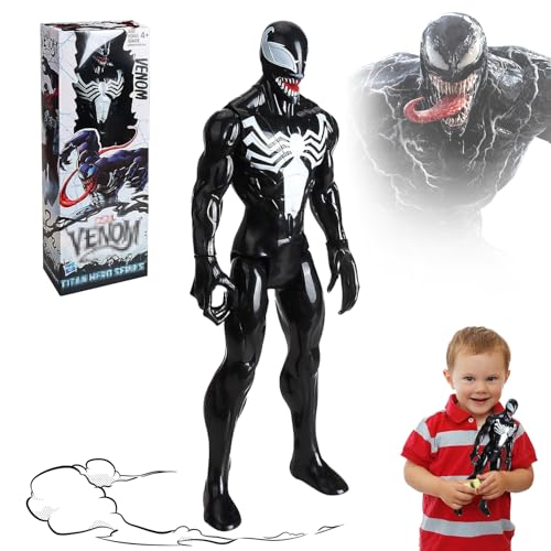 Venom Action Figure, 30 cm Hero Serie Action Venom Figur, Venom Modell Spielzeug, Party Venom Figur, Super Freunde Action Figuren, Hero Figuren für Kinder ab 4 Jahren Geburtstagsgeschenk von YISKY