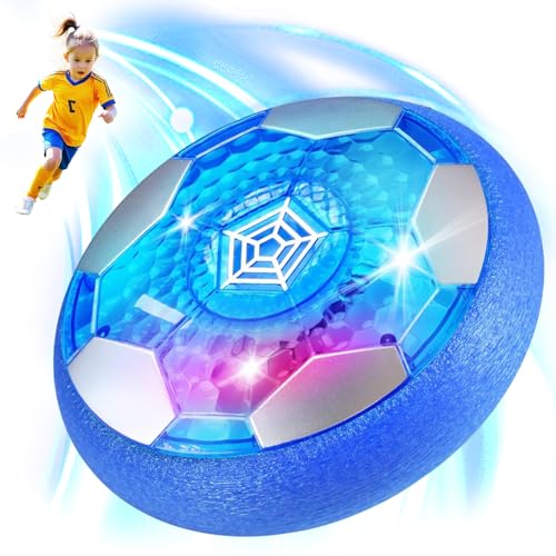 Air Power Fußball, LED Fußball Kinderspielzeug, Wiederaufladbarer schwebender Fußball, Leuchtender Schwebender Ball, Schwebender Ball Spielzeug mit LED, Jungen Mädchen Kinderspielzeug 3-12 Jahre Air Power Fußball, LED Fußball Kinderspielzeug, Wiederaufladbarer schwebender Fußball, Leuchtender Schwebender Ball, Schwebender Ball Spielzeug mit LED, Jungen Mädchen Kinderspielzeug 3-12 Jahre von YISKY