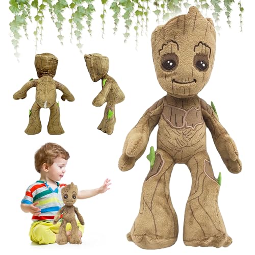 YISKY Groot Kuscheltier, Groot Plüschtier, Groot Plush Toys, Groot Plüsch Wurfkissen, Groot Stuffed Toys, Groot Plüsch Spielzeug, Groot Puppe für Kinder, Groot Plüsch Stofftier, Geschenke für Kinder von YISKY