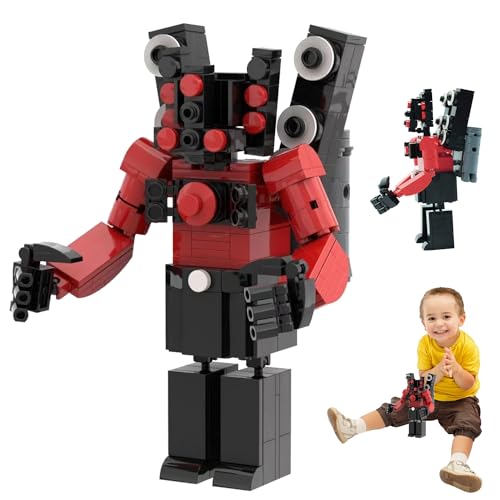 YISKY Toilet Titan Building Blocks, Toilet Building Blocks Set, Titan Speakerman Upgraded, Toilet Minifiguren, Titan Speaker Man Building Blocks Toys für Jungen und Mädchen von YISKY