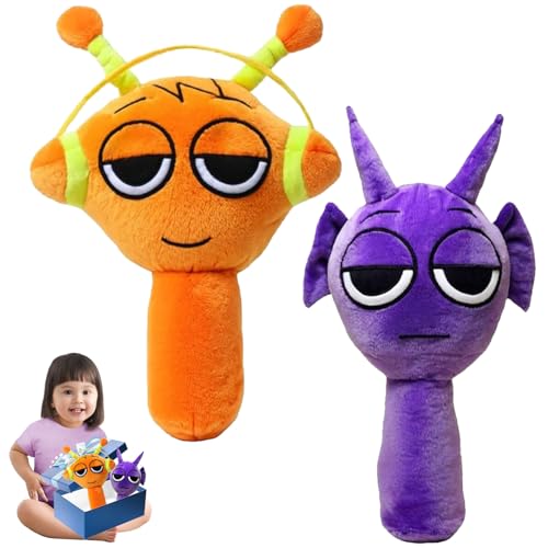 YISKY Sprunky Plüschtiere, 2 Stück S-prunki Kuscheltier, Sprunk Plush Toy, Sprunk Stuffed Toys, Sprunk Plüschfiguren, Sp-runki Plüschpuppe, Spru-nki Plüschspielzeug, Geschenke für Jungen und Mädchen von YISKY