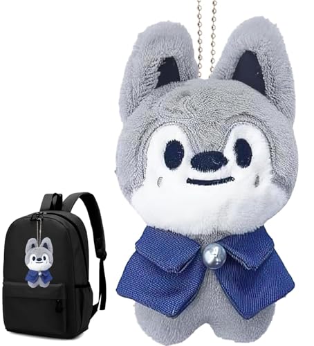 Stray Kids Puppe, Stray-Kids Plüschpuppe Schlüsselanhänger, Stray Kids Kuscheltier, Stray Kids Niedliches Tierplüschtier, Stray Kids Puppe Plüsch Spielzeug, Entzückender Plüsch-Rucksack-Anhänger von YISKY