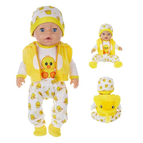 Baby-Puppen-Kleidung, Baby-Puppen-Kleidung für Baby-Puppen 35-43 cm, Puppen-Kleider-Set, Puppen-Kostüm-Set für Jungen und Mädchen, Zubehör für Puppen von YITULOU