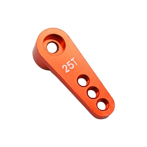 YIUPEDRFG 1/10 Servo Arm Horn Für Axial SCX10 D90 TRX4 TF2 CC01 Capra RC Auto RC Auto Teil Starke Servo Horn Aluminium Legierung Stark, Rot von YIUPEDRFG