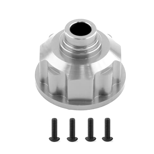 YIUPEDRFG 1 stücke Aluminium Legierung Differential Getriebe Box Für E revo 1/10 Short Course Diff RC Auto Zubehör Ersatz Teile RC Upgrade Teil, Silber von YIUPEDRFG