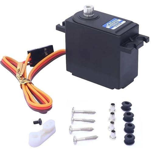 YIUPEDRFG 1 stücke Kunststoff Servo Für 1/14 14210 14209 Auf Straße Fahrzeuge Digital Schwarz RC Auto Zubehör Ersatz Teile RC Upgrade Teil von YIUPEDRFG