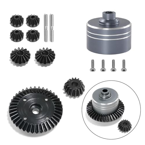 YIUPEDRFG 1 stücke Stahl Differential Getriebe Box Für TT02 XV02 TT02B 1/10 Auf Straße Fahrzeuge Diff RC Auto Zubehör Ersatz Teile, Titan von YIUPEDRFG