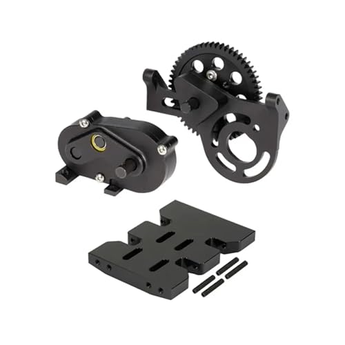 YIUPEDRFG Getriebe Montage Für Capra Scx10 Aluminium Legierung Crawler 3 stücke RC Auto Zubehör Ersatzteile RC Upgrade Teil, Schwarz von YIUPEDRFG