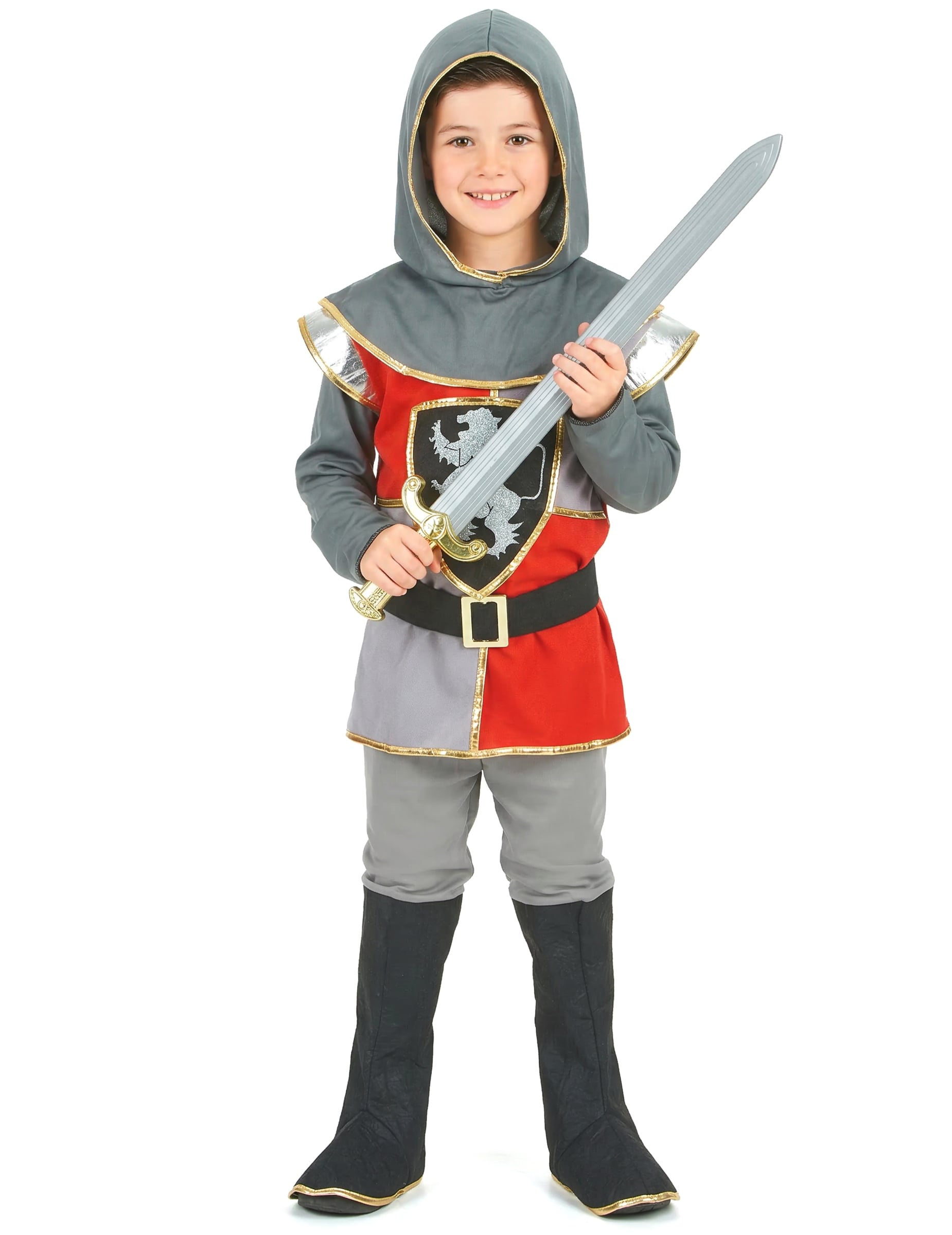 Kleiner Ritter Kinderkostüm Mittelalter silber-rot-schwarz Kleiner Ritter Kinderkostüm Mittelalter silber-rot-schwarz von YIWU YUTING