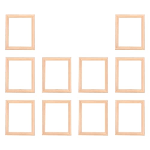 10 unlackierte Massivholzrahmen für kleine Alben, sichere kleine Möbel für Puppenhäuser, Zubehör, Puppenhäuser, Möbel 10 unlackierte Massivholzrahmen für kleine Alben, sichere kleine Möbel für Puppenhäuser, Zubehör, Puppenhäuser, Möbel von YIZITU