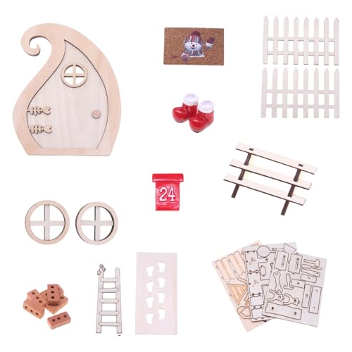 20 Stück Puppenhäuser Miniatur Urlaub Türen Weihnachtsdekoration Set Harz Holz Kreatives Projekt Holz Harz Puppenhäuser Weihnachtsschmuck 20 Stück Puppenhäuser Miniatur Urlaub Türen Weihnachtsdekoration Set Harz Holz Kreatives Projekt Holz Harz Puppenhäuser Weihnachtsschmuck von YIZITU