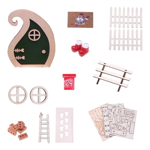 20 Stück Puppenhäuser Miniatur Urlaub Türen Weihnachtsdekoration Set Harz Holz Kreatives Projekt Holz Harz Puppenhäuser Weihnachtsschmuck 20 Stück Puppenhäuser Miniatur Urlaub Türen Weihnachtsdekoration Set Harz Holz Kreatives Projekt Holz Harz Puppenhäuser Weihnachtsschmuck von YIZITU