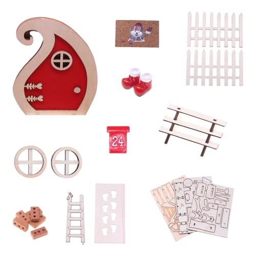 20 Stück Puppenhäuser Miniatur Urlaub Türen Weihnachtsdekoration Set Harz Holz Kreatives Projekt Holz Harz Puppenhäuser Weihnachtsschmuck 20 Stück Puppenhäuser Miniatur Urlaub Türen Weihnachtsdekoration Set Harz Holz Kreatives Projekt Holz Harz Puppenhäuser Weihnachtsschmuck von YIZITU