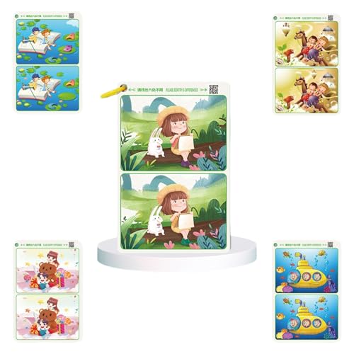 32 Karten, Fokussiertraining, Finden Sie den Unterschied, Spiel für Kinder ab 3 Jahren, Karten für Beobachtungsfähigkeiten 32 Karten, Fokussiertraining, Finden Sie den Unterschied, Spiel für Kinder ab 3 Jahren, Karten für Beobachtungsfähigkeiten von YIZITU