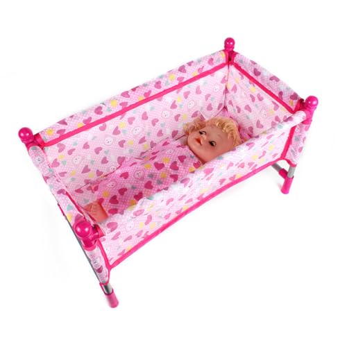 Baby-Kinderbett, stabile Möbel, tragbar, für die meisten Reborn-Puppen und Puppenhäuser, Zubehör für den täglichen Gebrauch, Spielzeug Baby-Kinderbett, stabile Möbel, tragbar, für die meisten Reborn-Puppen und Puppenhäuser, Zubehör für den täglichen Gebrauch, Spielzeug von YIZITU