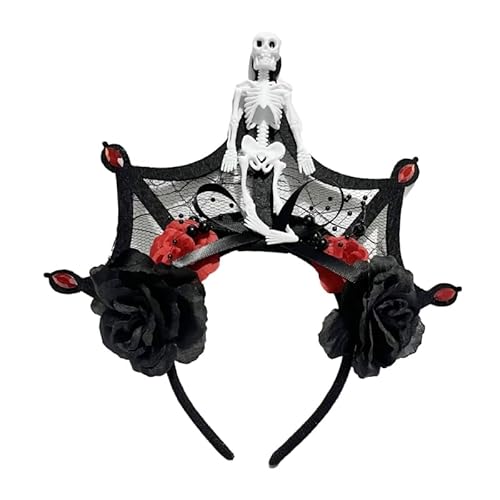 Hexe Skelett Stirnband Gothic Halloween Braut Kopfbedeckung Karneval Party handgefertigt von YIZITU