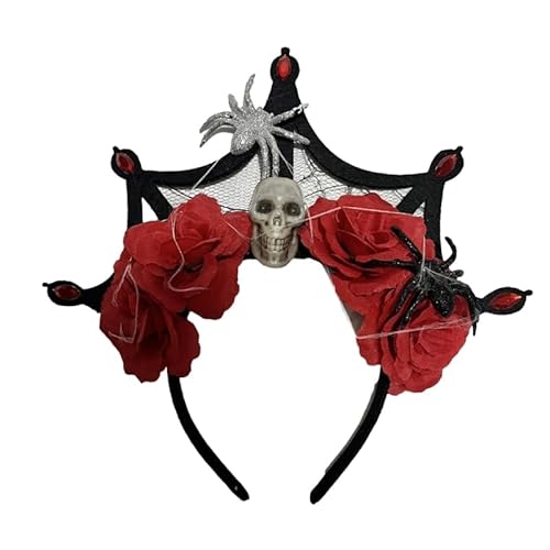 Hexe Skelett Stirnband Gothic Halloween Braut Kopfbedeckung Karneval Party handgefertigt von YIZITU