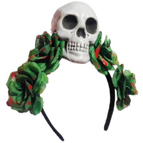 Hexenbraut Stirnband mit blutigem Totenkopf Halloween Braut Halloween Rollenspiel von YIZITU