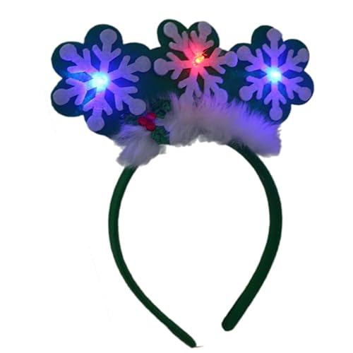 Holiday Hairhoop LED-Weihnachts-Stirnband, Festival-Zubehör, Kopfbedeckung, alle Altersgruppen von YIZITU